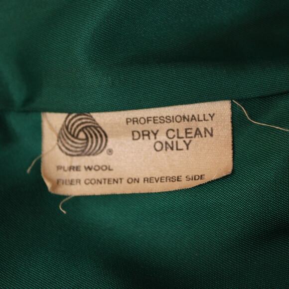 VTG Mackintosh Pea Coat Style Single Breasted Pure Wool Womens Size M teal(READ) - Picture 7 of 7